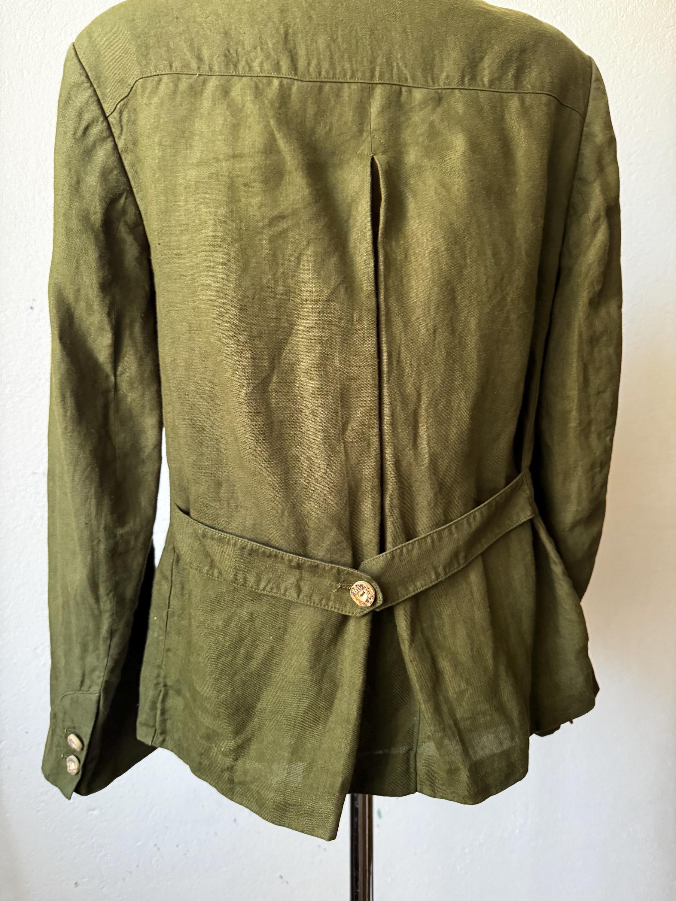 Gossl vintage linen blazer austrian Traschen jacket