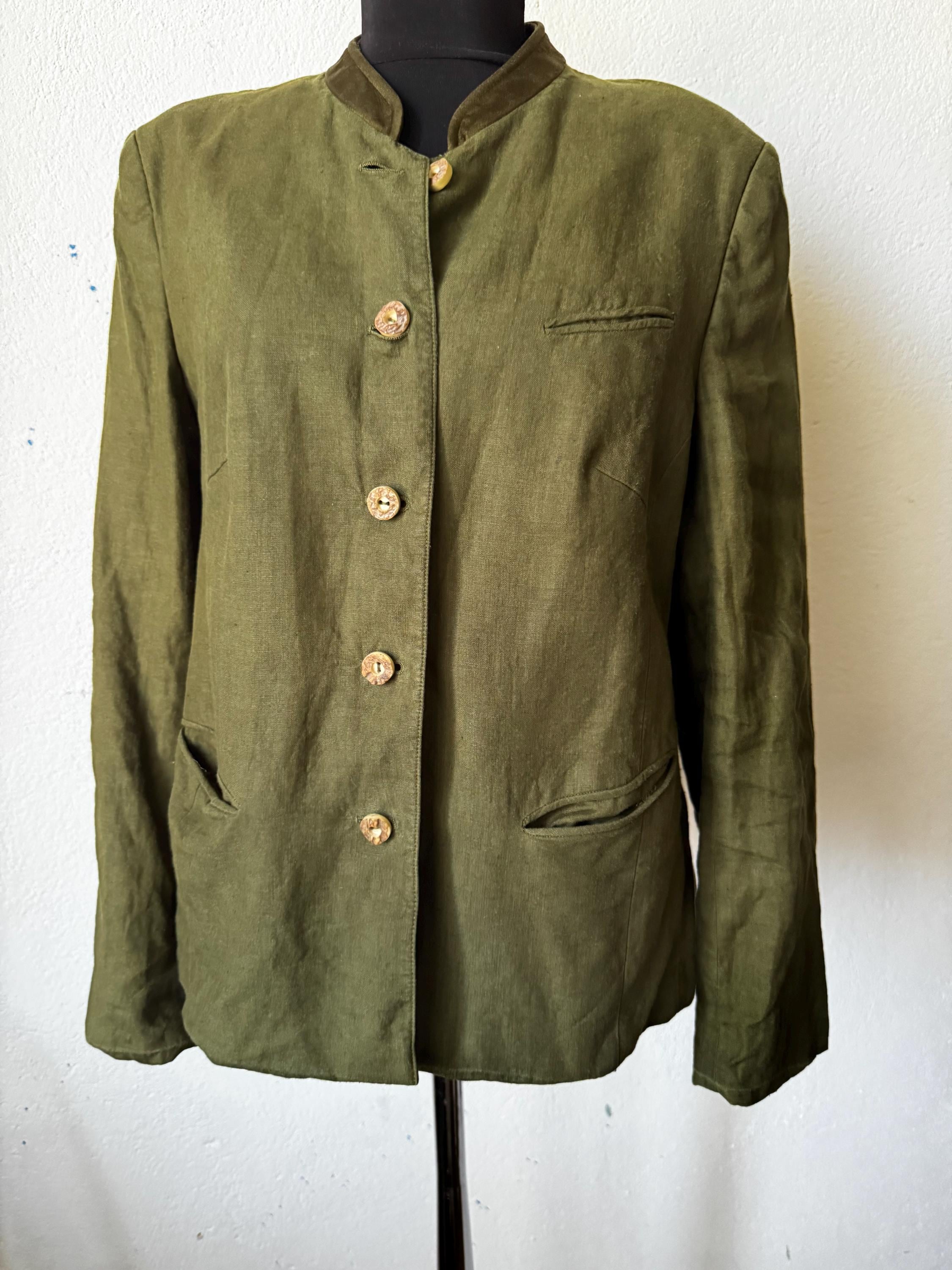 Gossl vintage linen blazer austrian Traschen jacket