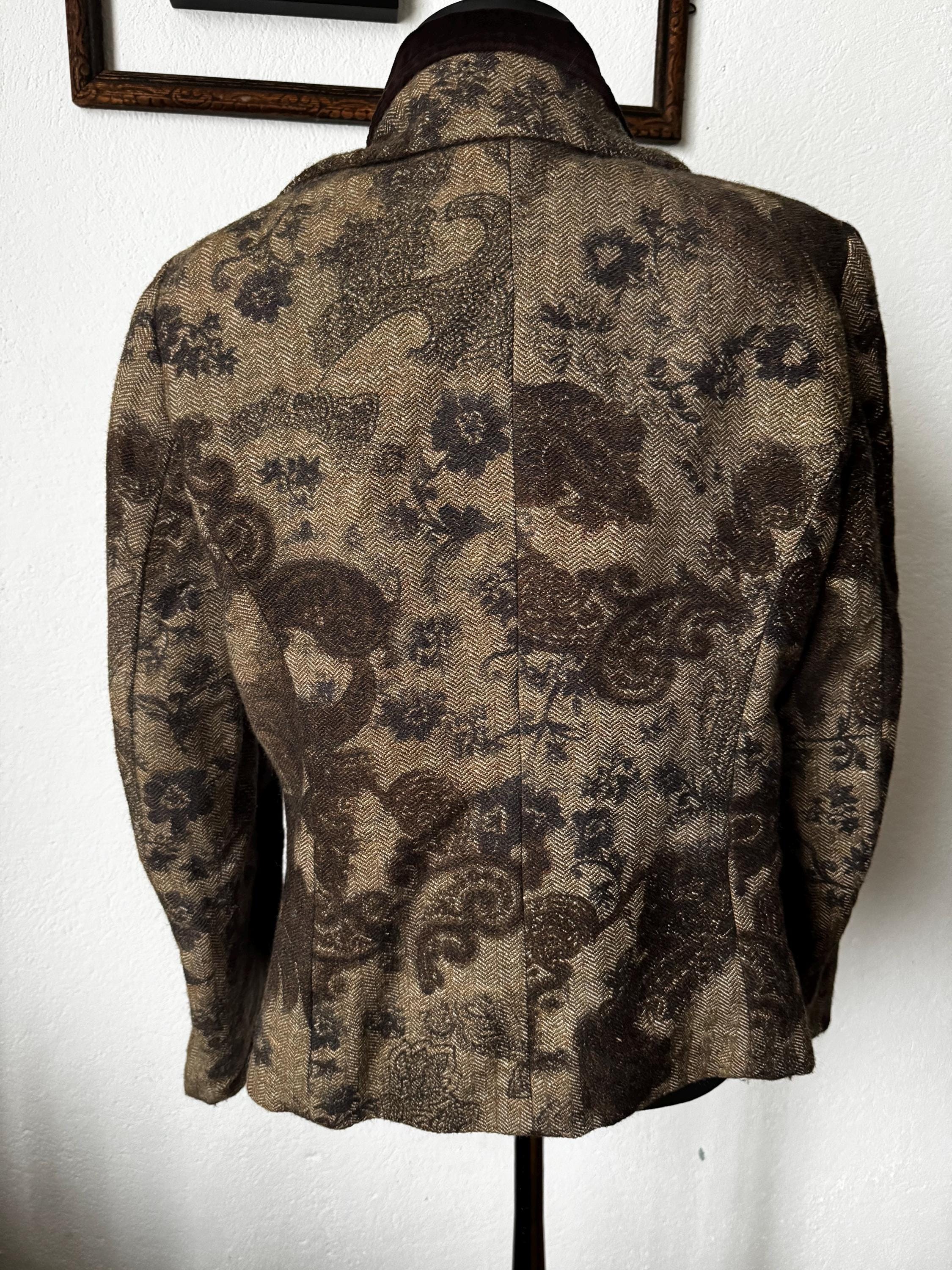 Vintage Mariella Burani blazer Italian wool silk alpaca jacket