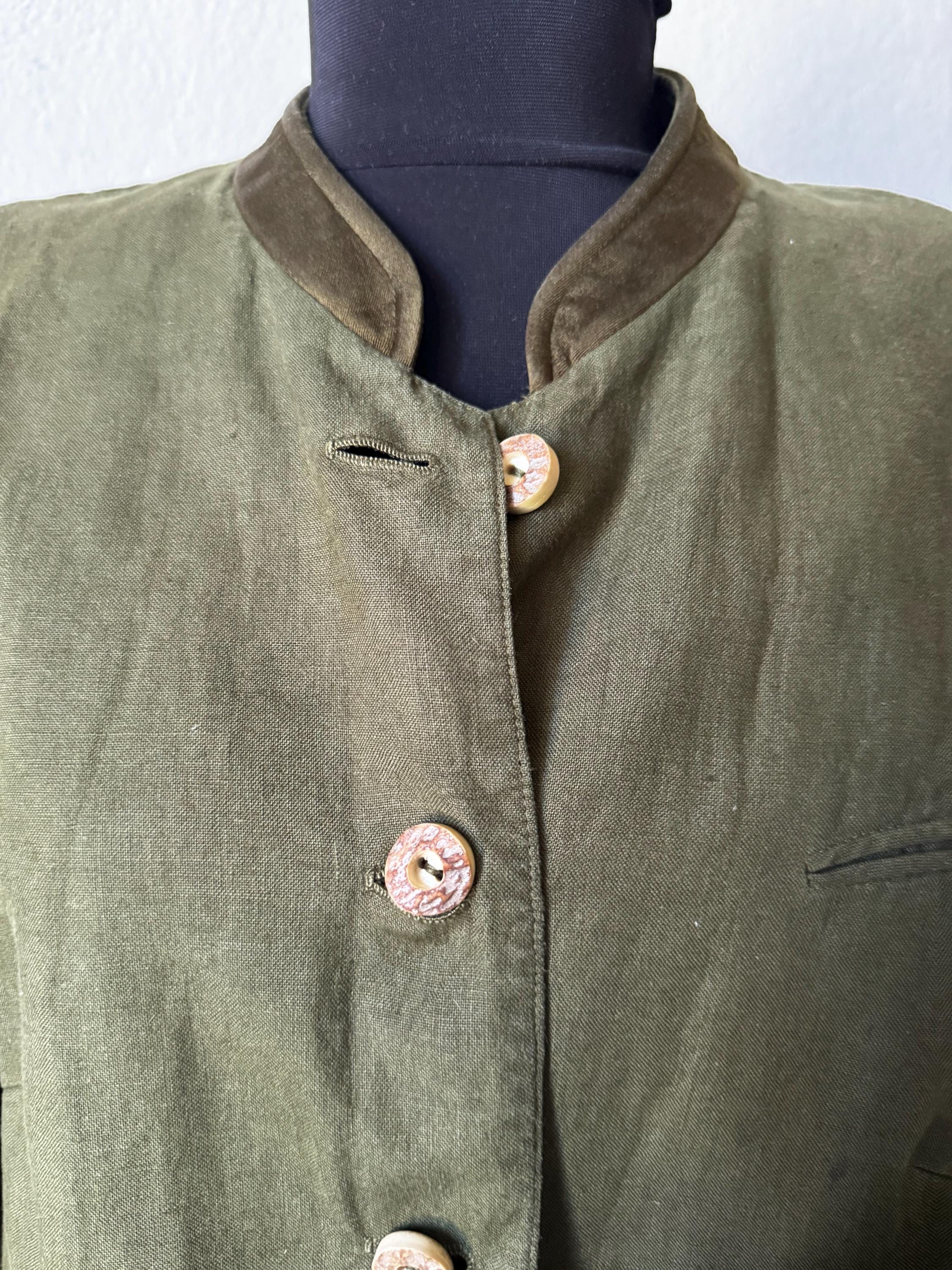 Gossl vintage linen blazer austrian Traschen jacket