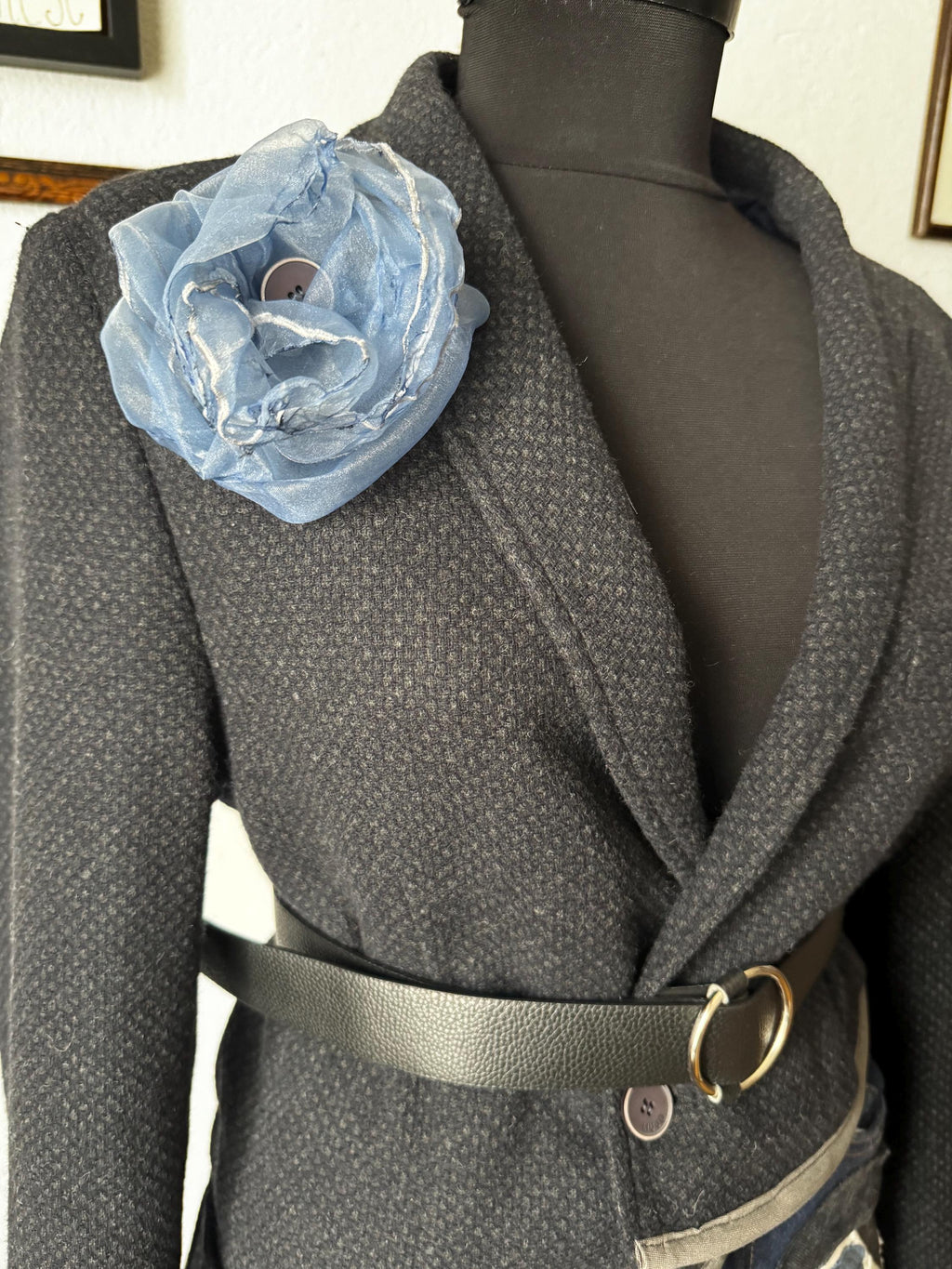 Reworked Liu jo blazer, avant garde fashion, sustainable one of a kind piece