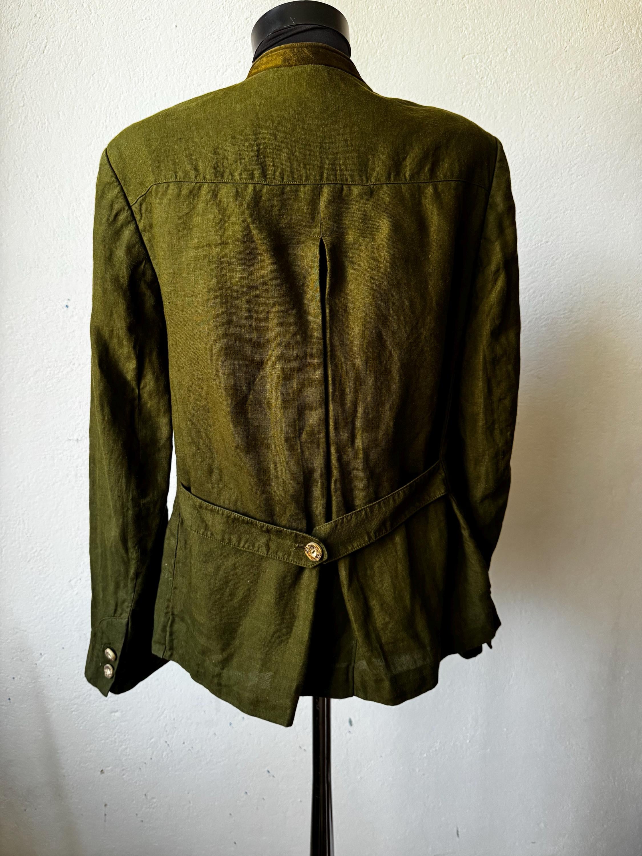Gossl vintage linen blazer austrian Traschen jacket