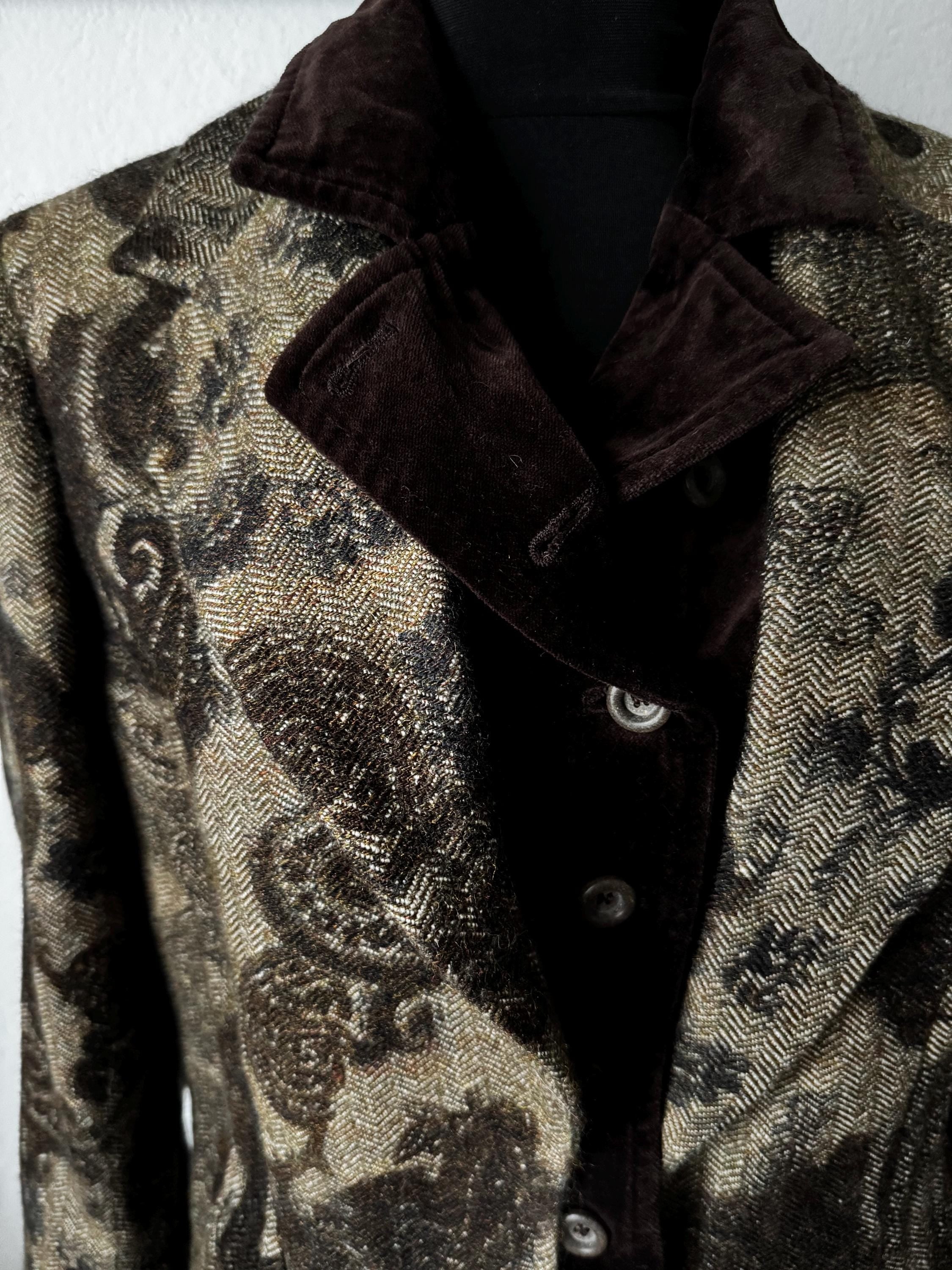 Vintage Mariella Burani blazer Italian wool silk alpaca jacket
