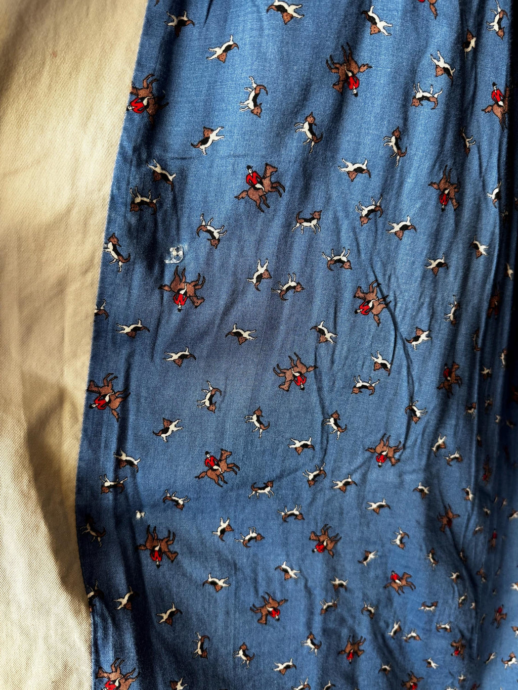 Hand painted vintage trench, one of a kind sustainable piece