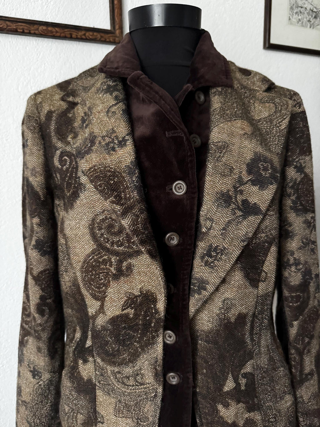 Vintage Mariella Burani blazer Italian wool silk alpaca jacket