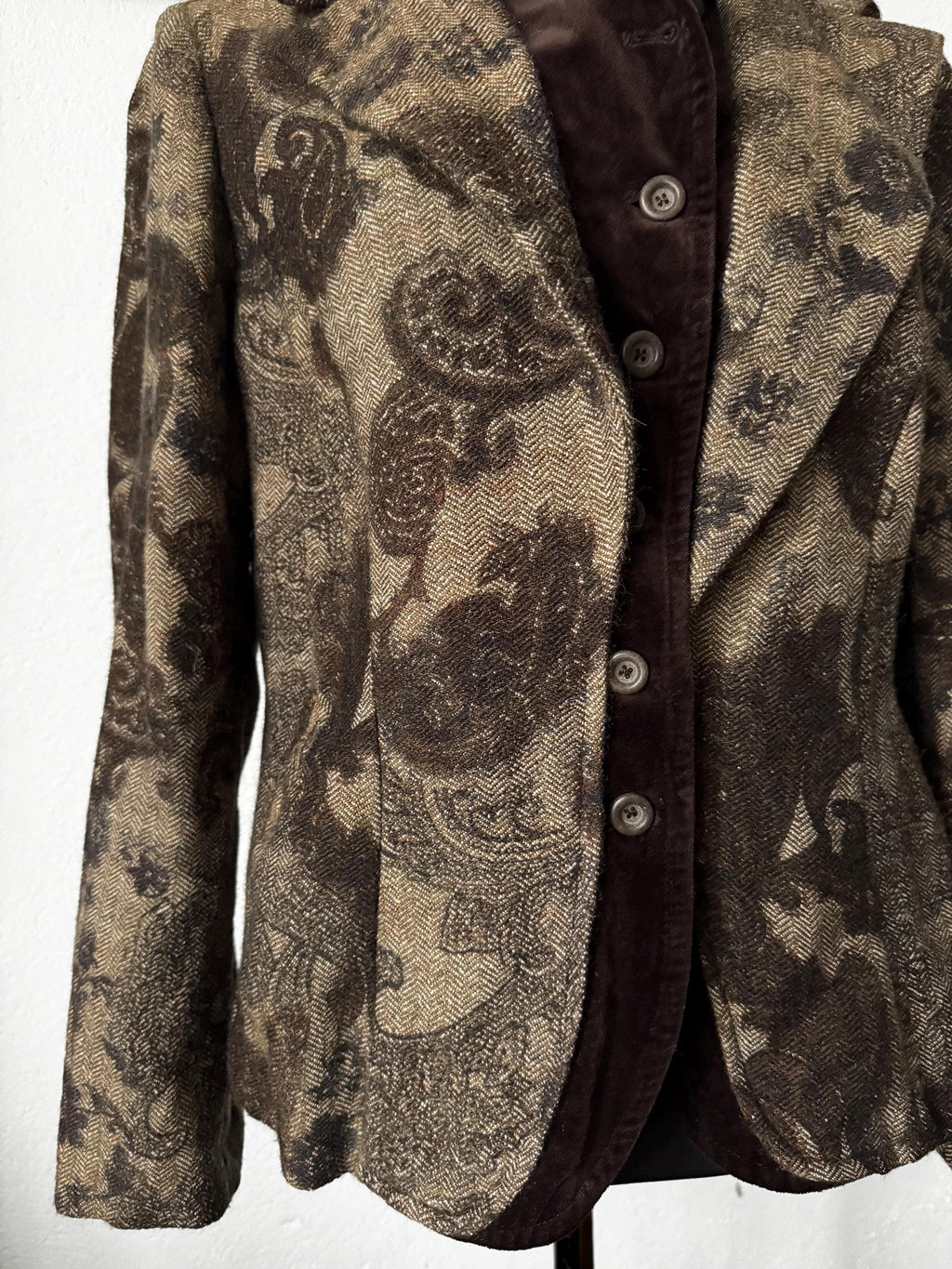 Vintage Mariella Burani blazer Italian wool silk alpaca jacket