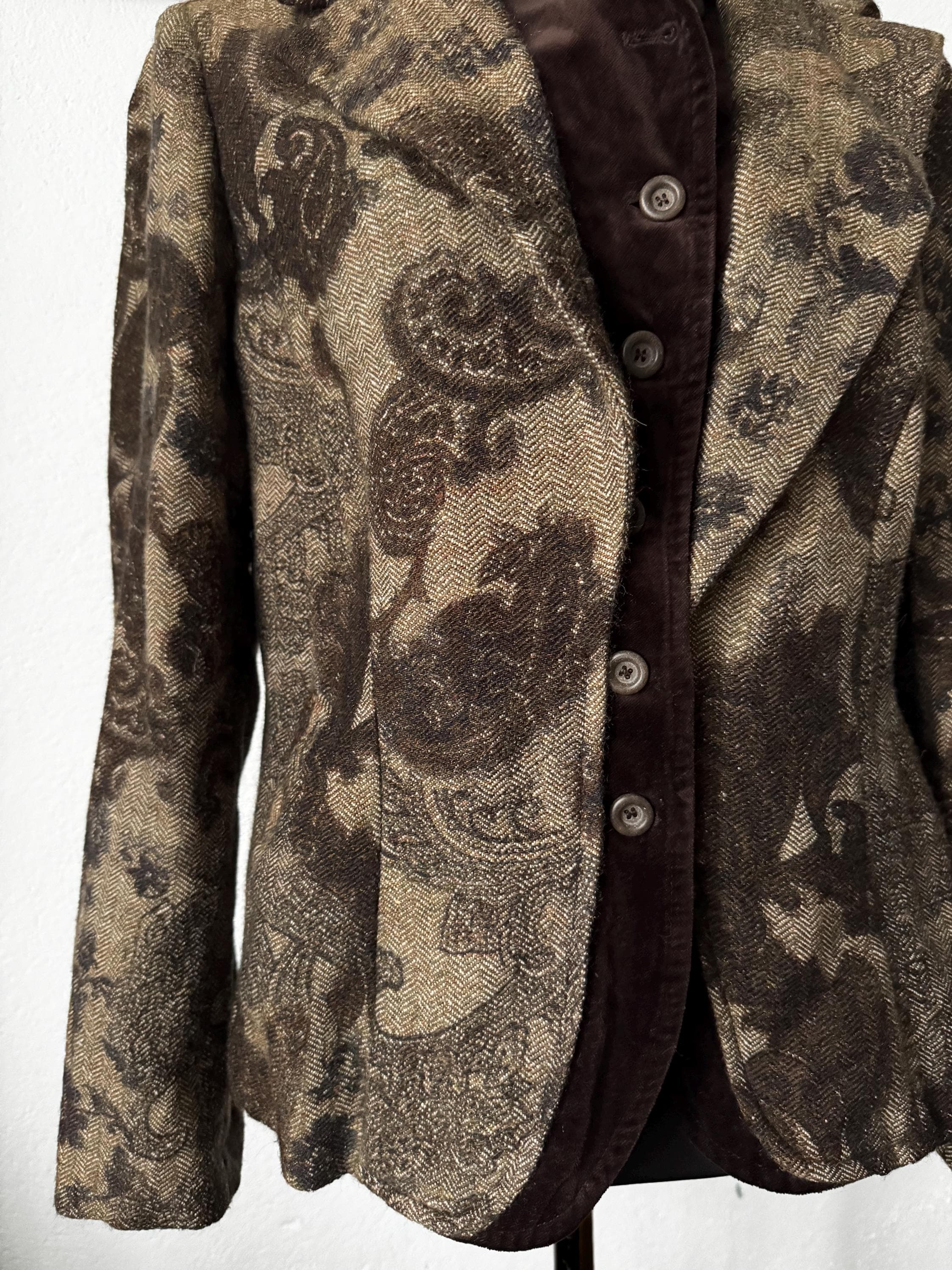 Vintage Mariella Burani blazer Italian wool silk alpaca jacket