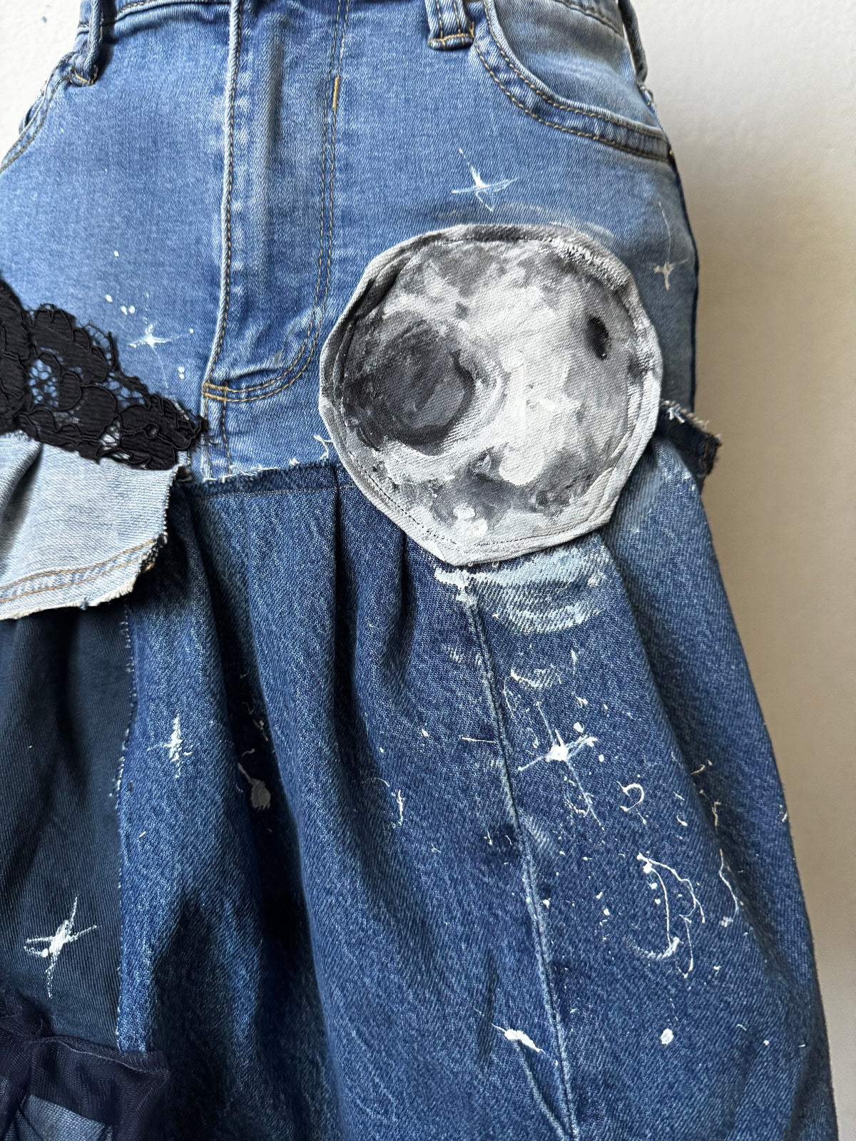 Moon_skirt_upcycled_handpainted
