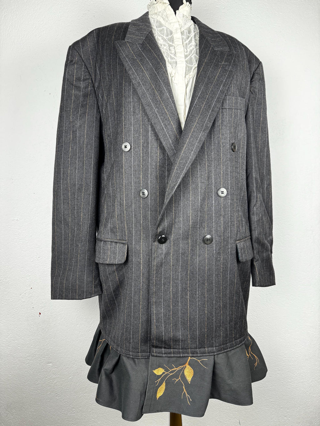 Vintage_wool_blazer_dress_handpainted