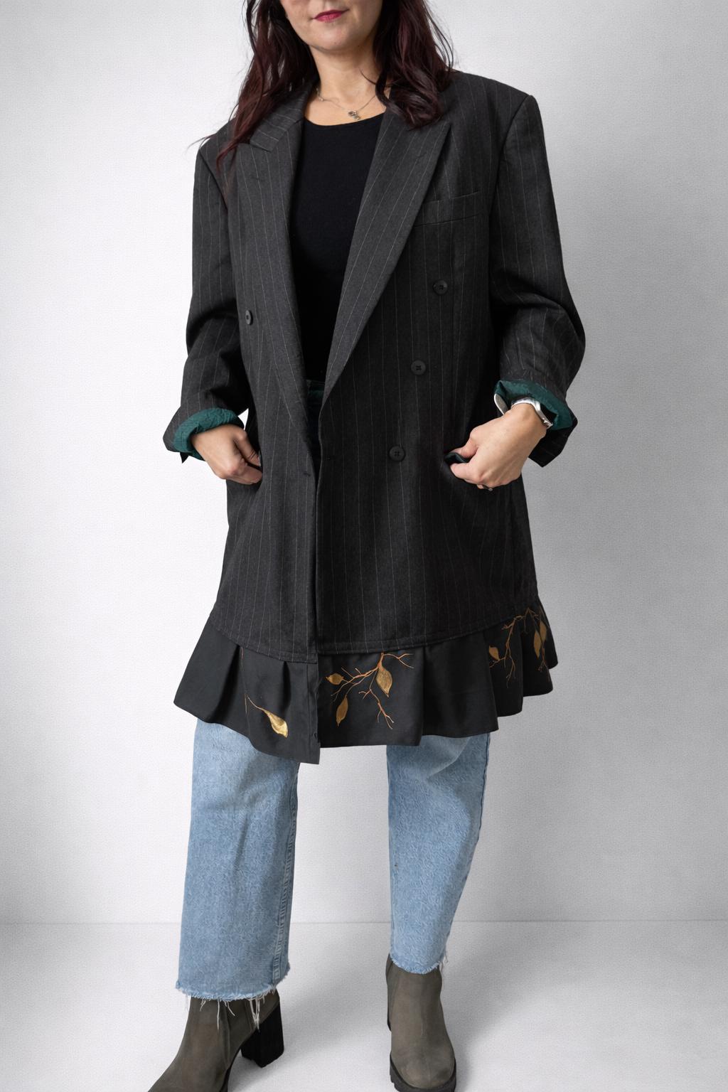 Vintage_wool_blazer_dress_handpainted