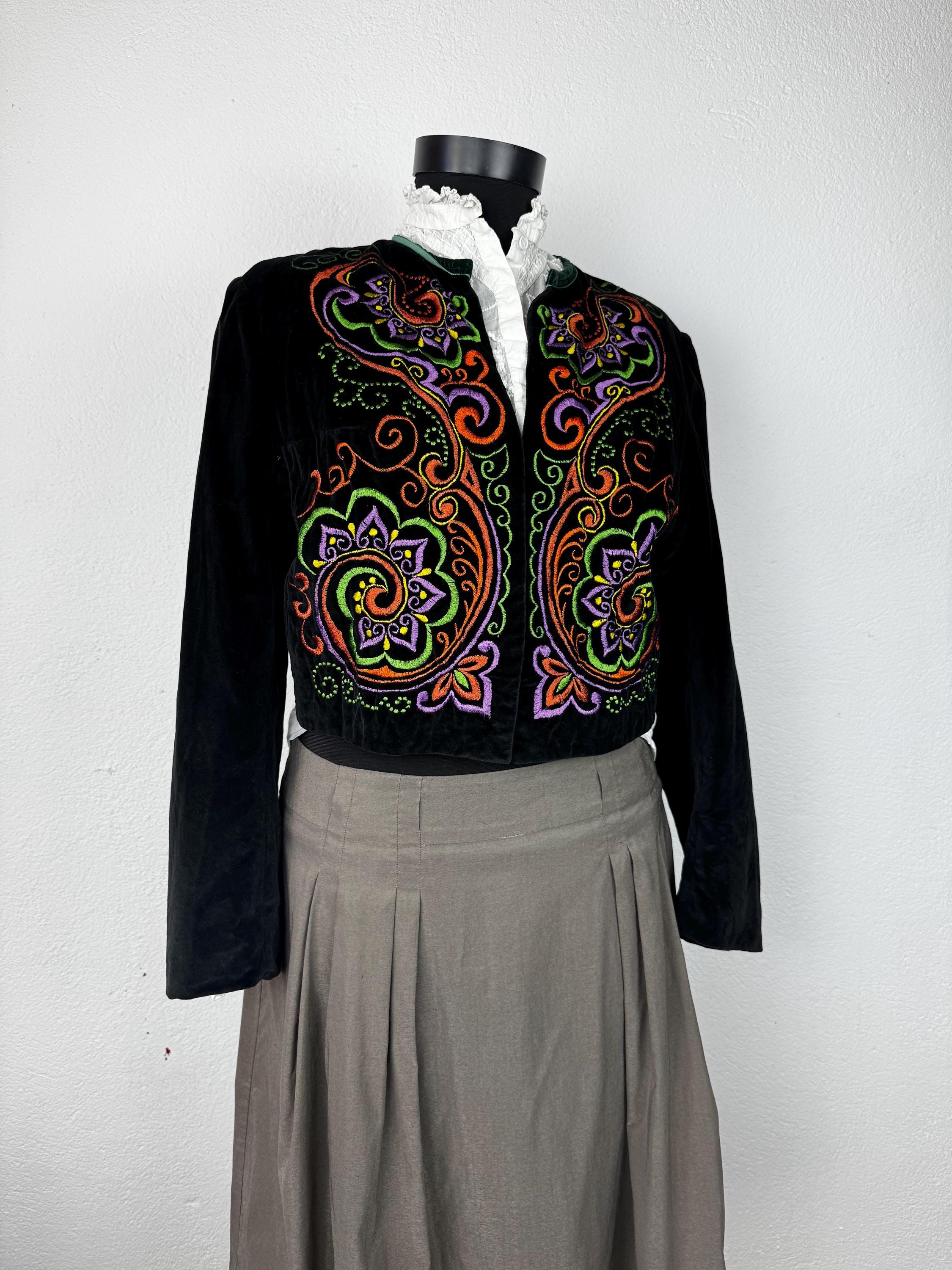 Vintage Embroidered Velvet Trachten Jacket – Niedieck Brillant Sam | Hubert Dirnl