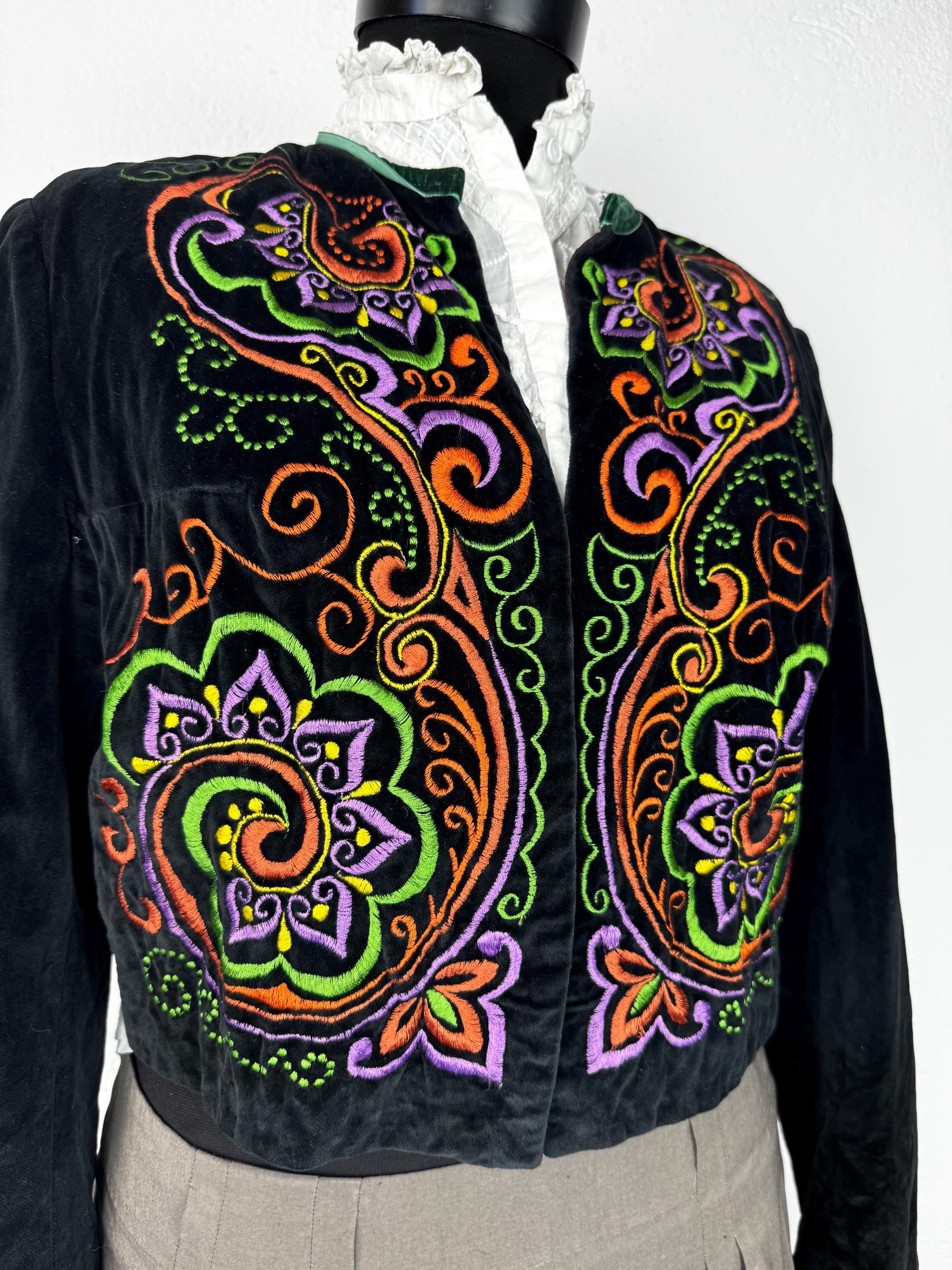 Vintage Embroidered Velvet Trachten Jacket – Niedieck Brillant Sam | Hubert Dirnl