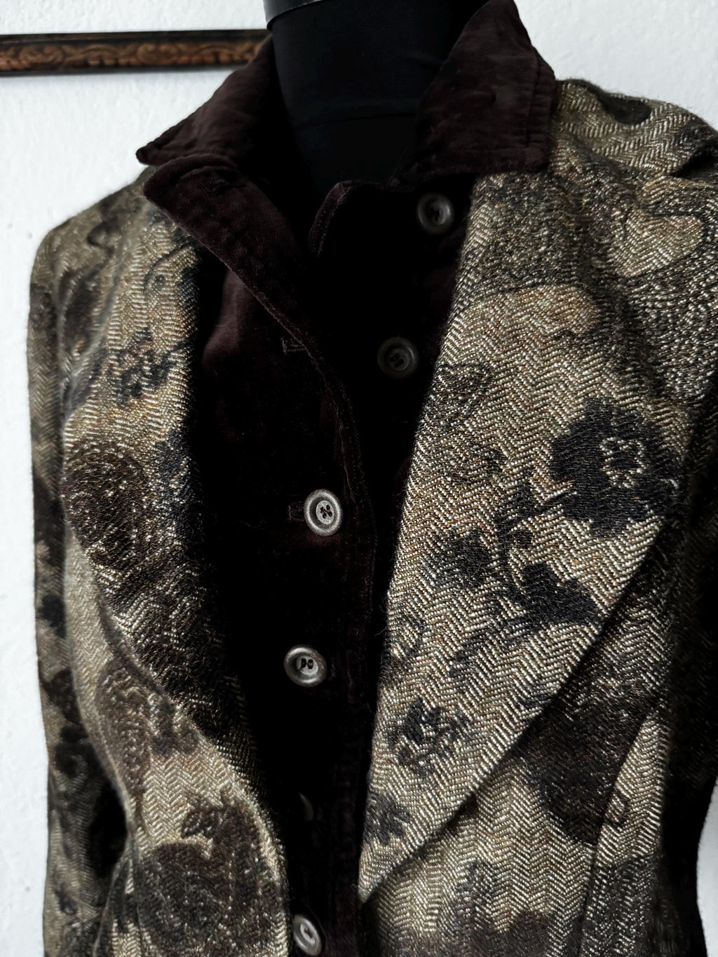 Vintage Mariella Burani blazer Italian wool silk alpaca jacket