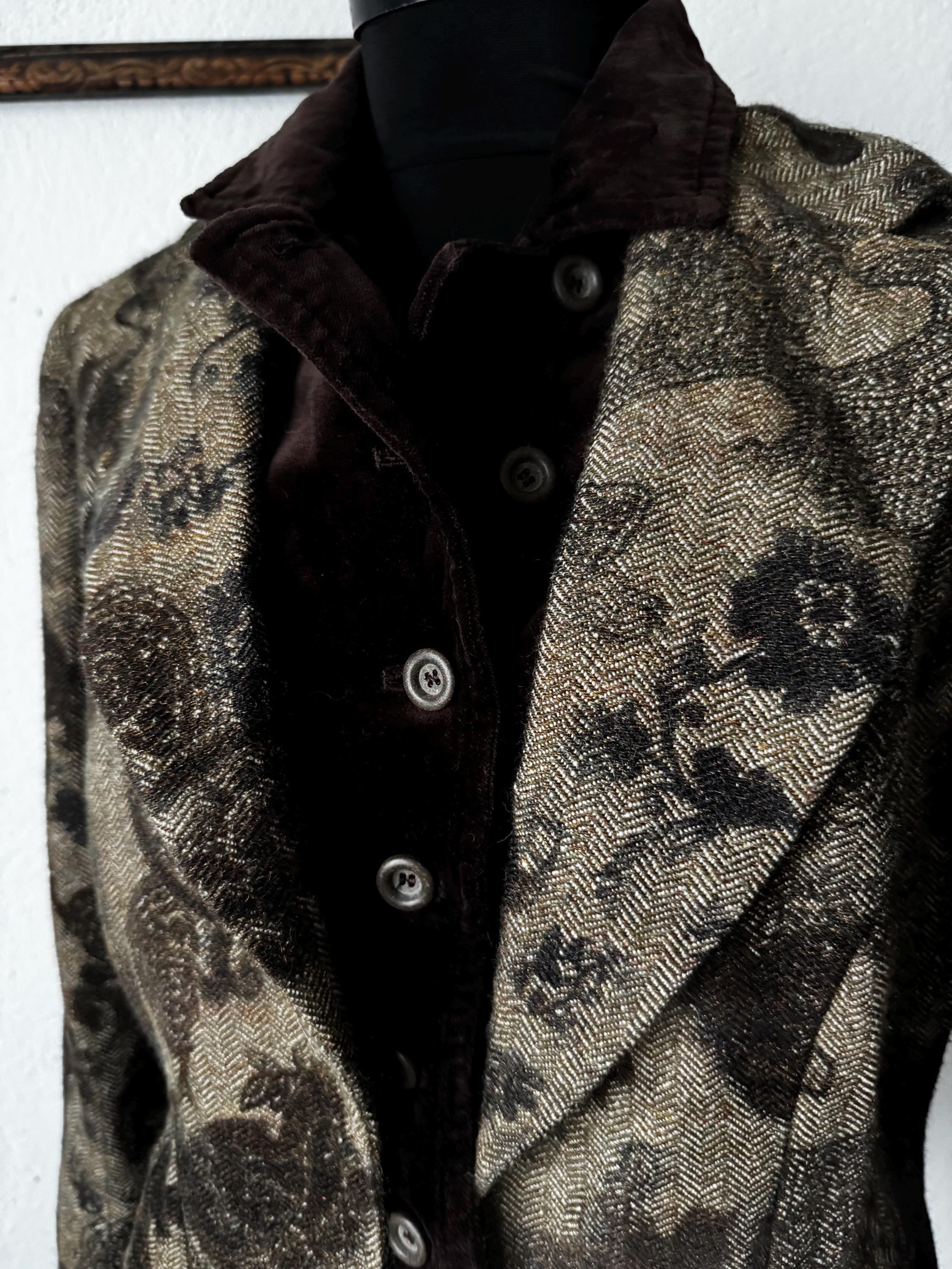 Vintage Mariella Burani blazer Italian wool silk alpaca jacket