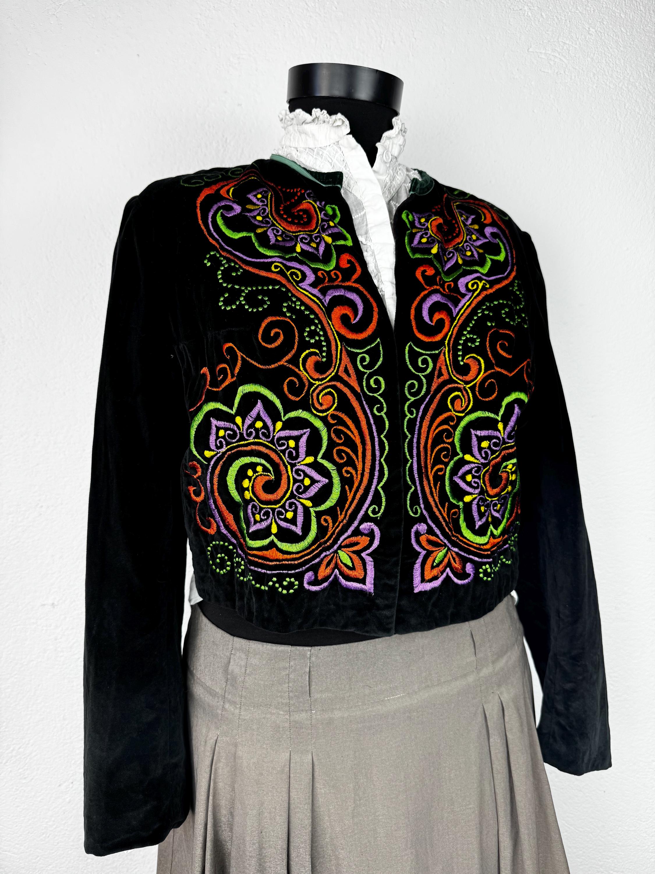 Vintage Embroidered Velvet Trachten Jacket – Niedieck Brillant Sam | Hubert Dirnl