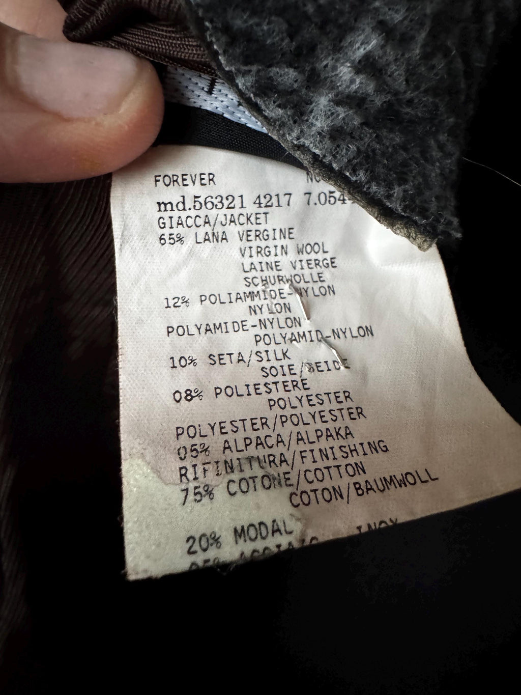 Vintage Mariella Burani blazer Italian wool silk alpaca jacket