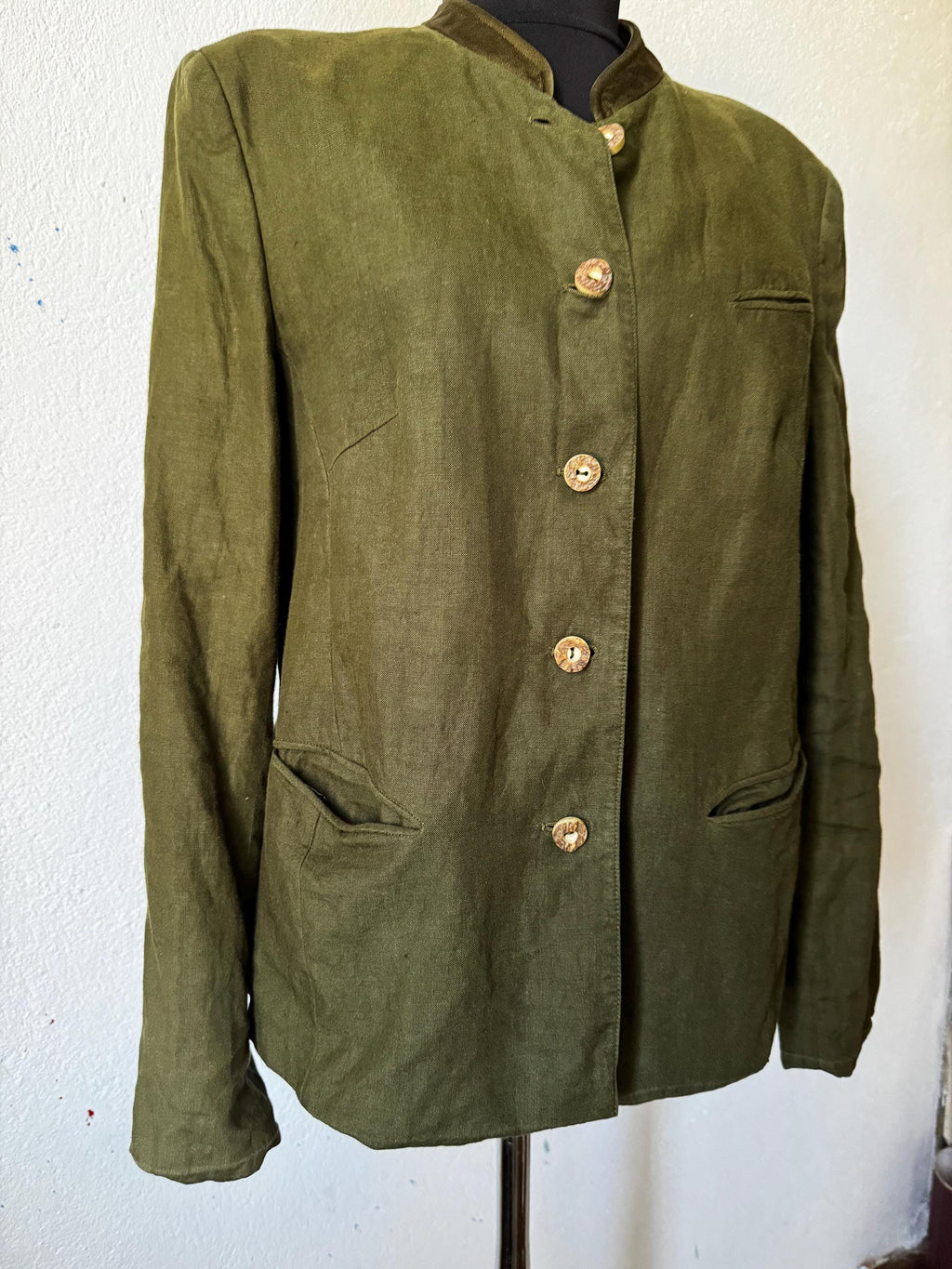 Gossl vintage linen blazer austrian Traschen jacket