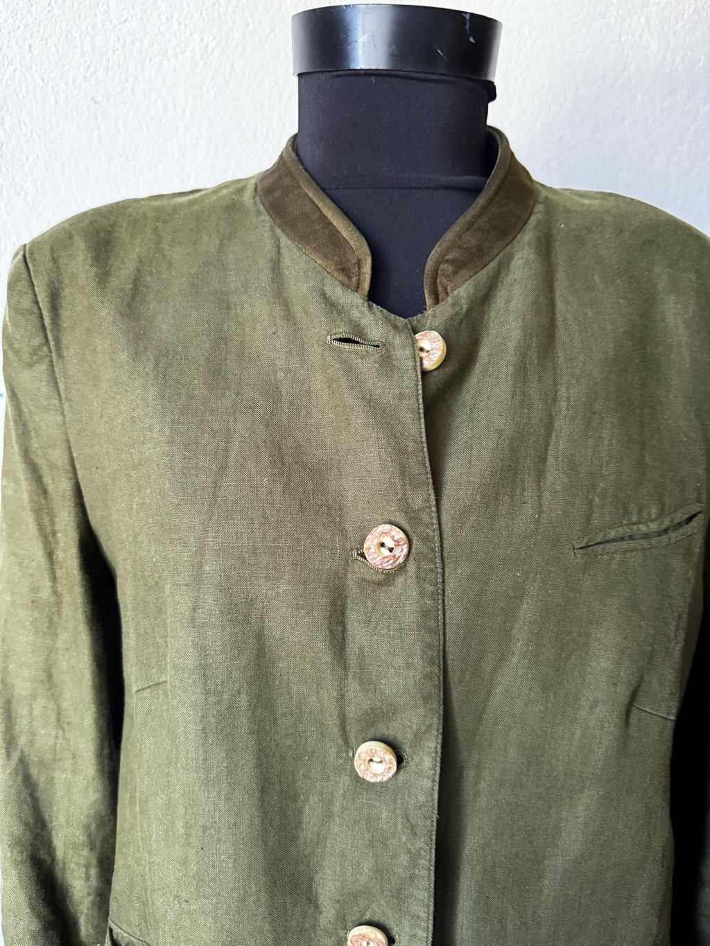 Gossl vintage linen blazer austrian Traschen jacket