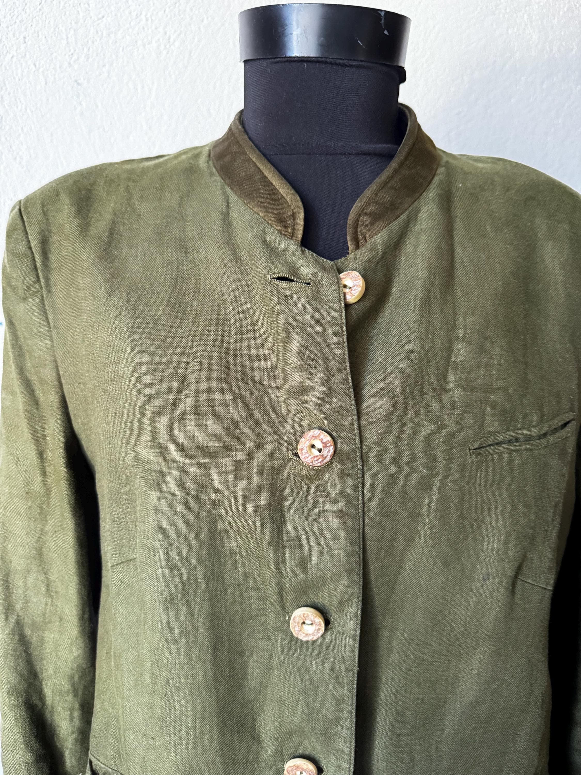 Gossl vintage linen blazer austrian Traschen jacket