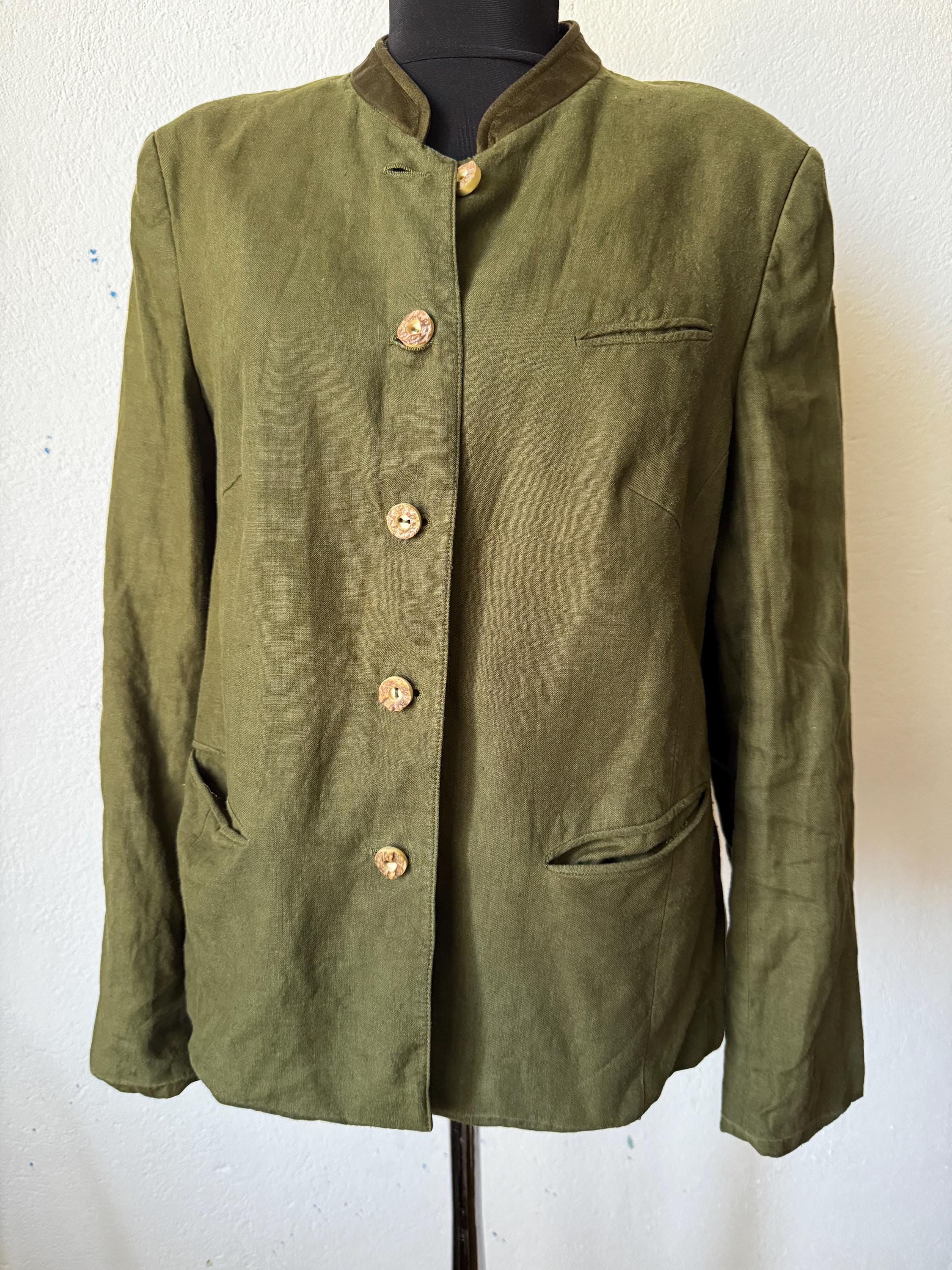 Gossl vintage linen blazer austrian Traschen jacket