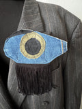 Handmade brooch, avant garde style, statement brooch made from recycled materials