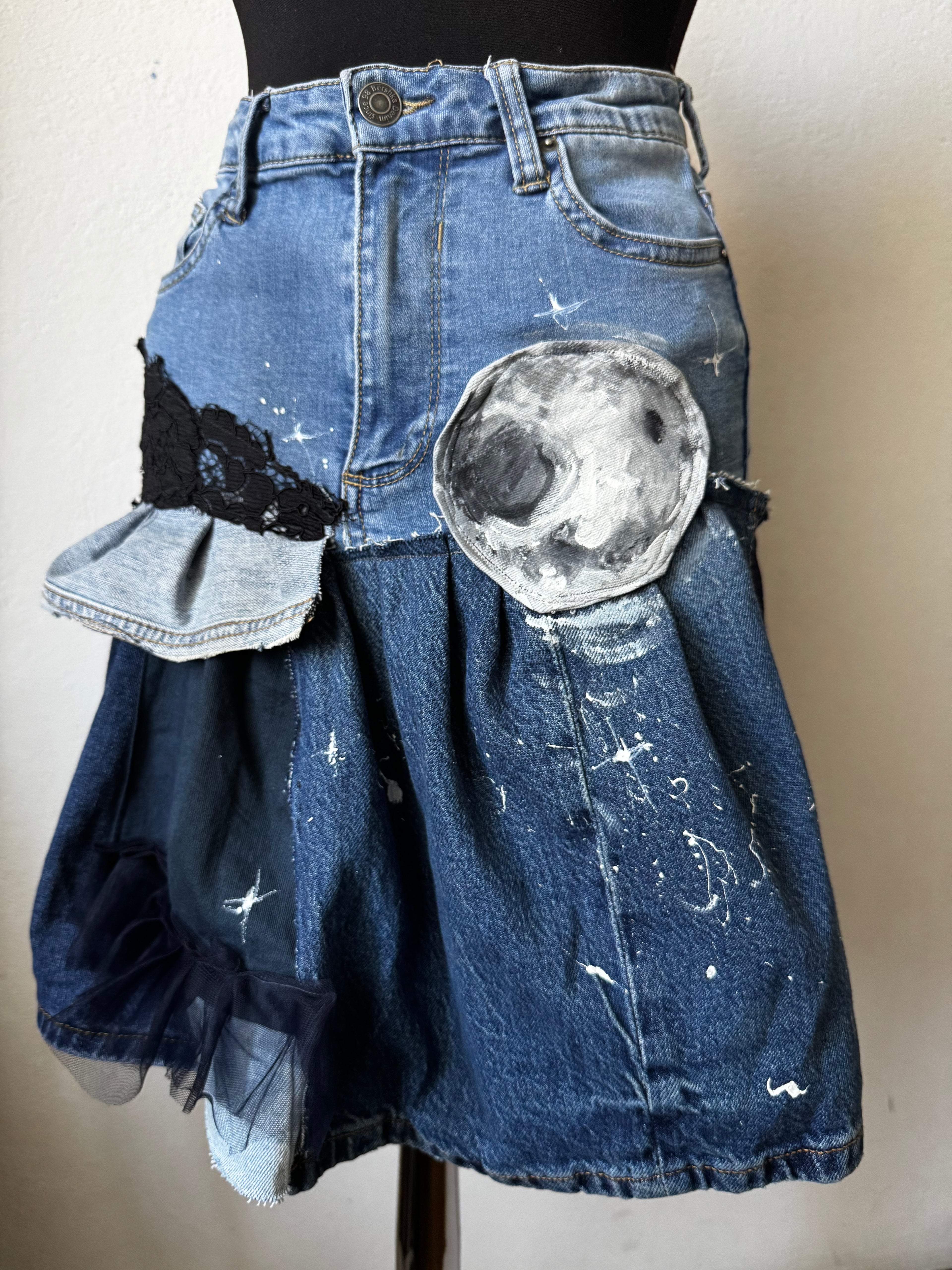 upcycledmoonskirt_hand_painted_with_moon_universe