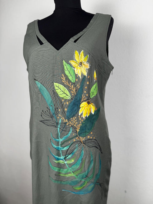 vintage_linen_dress_handpainted_flowers