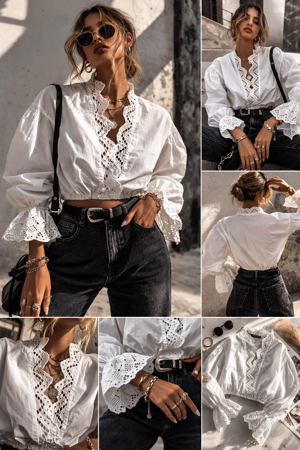 festivalfashionlooktopwhitecotton